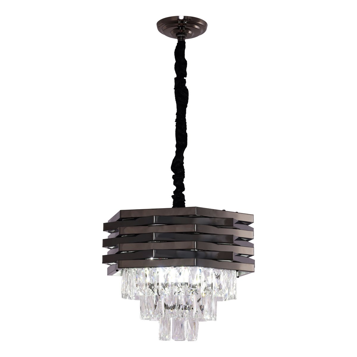 Hanging light Crystal Black | 40cm