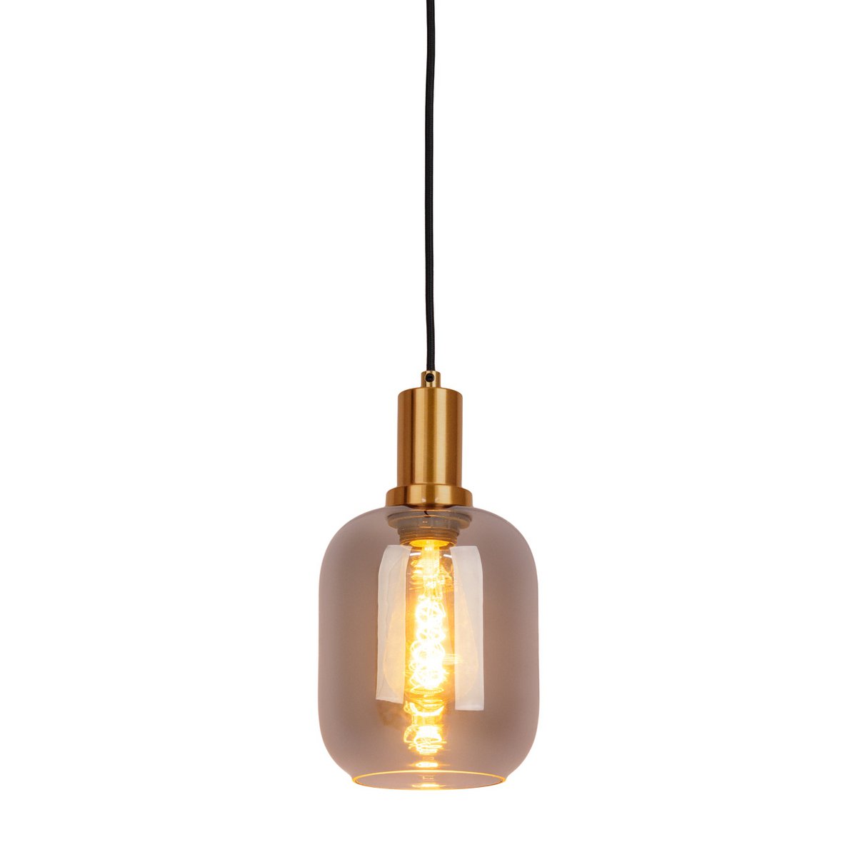 1er Pendelleuchte "FUMO", Pendellampe aus Metall