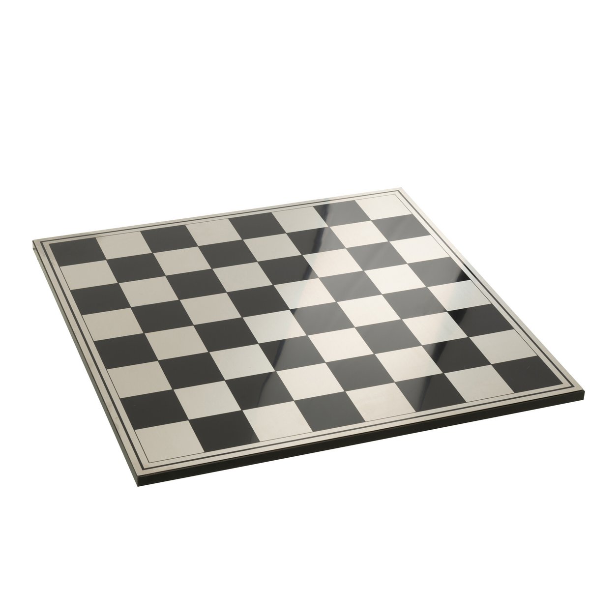 Schachset Polyresin Gold Schwarz Deko Luxus Schachbrett 61cm