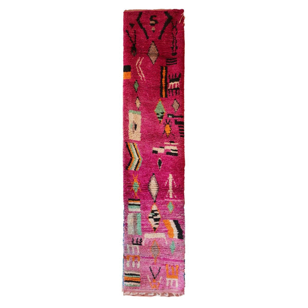Flurteppich aus reiner Berberwolle, 69 x 327 cm