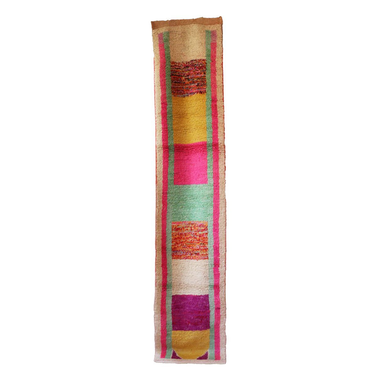 Marokkanischer Berber-Flurteppich aus reiner Wolle, 71 x 351 cm