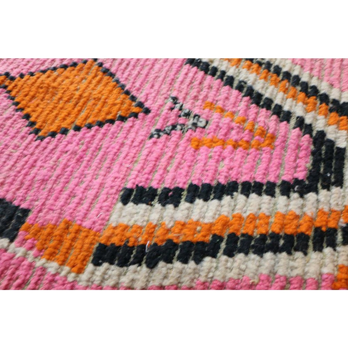 Marokkaner Berberkorridor Teppich reines Woll 76 x 355 cm