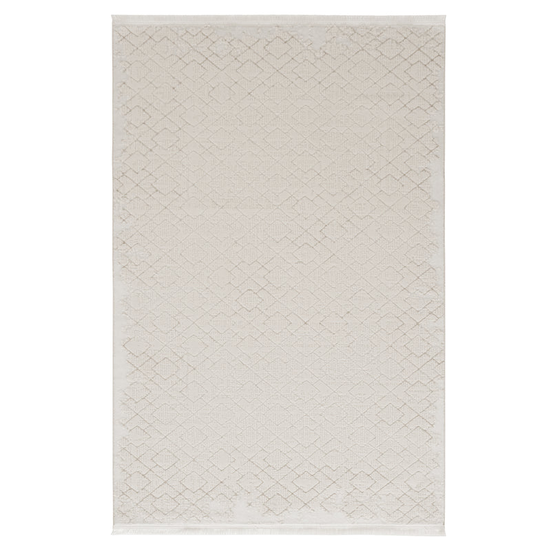 Sehrazat Premium Diamond 7800 Collection Beige - Moderner Designer Teppich mit 3D-Effekt