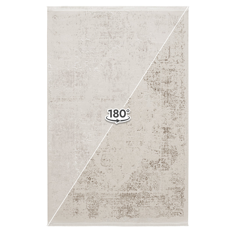 Sehrazat Premium Diamond 7810 Collection Beige - Moderner Designer Teppich mit 3D-Effekt