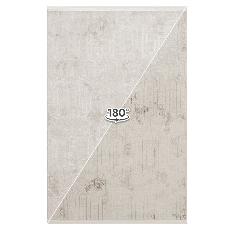 Sehrazat Premium Diamond 7820 Collection Beige - Modern designer carpet with 3D effect