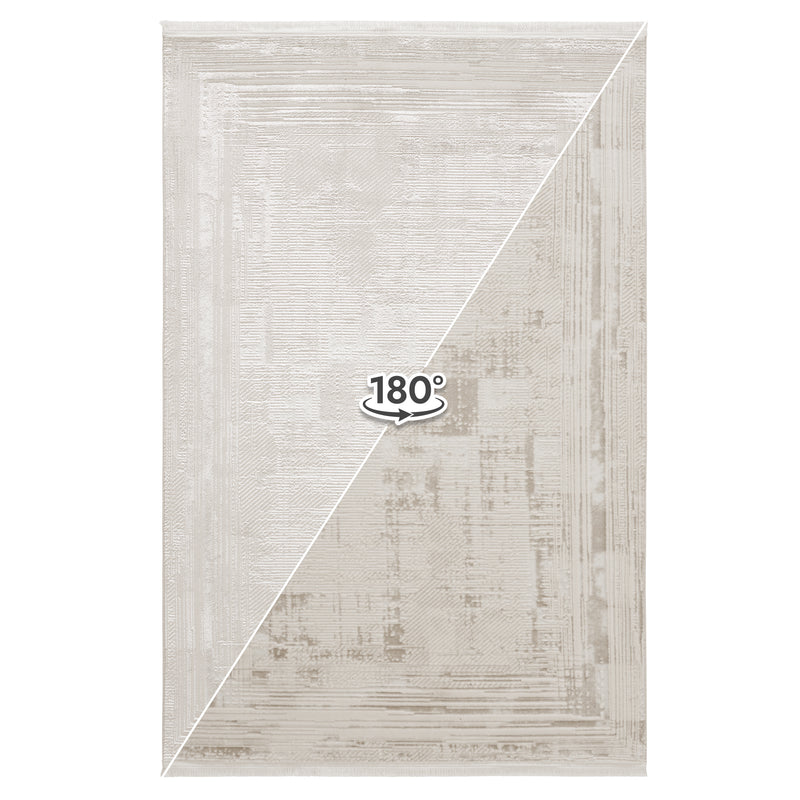 Sehrazat Premium Diamond 7830 Collection Beige - Modern designer carpet with 3D effect