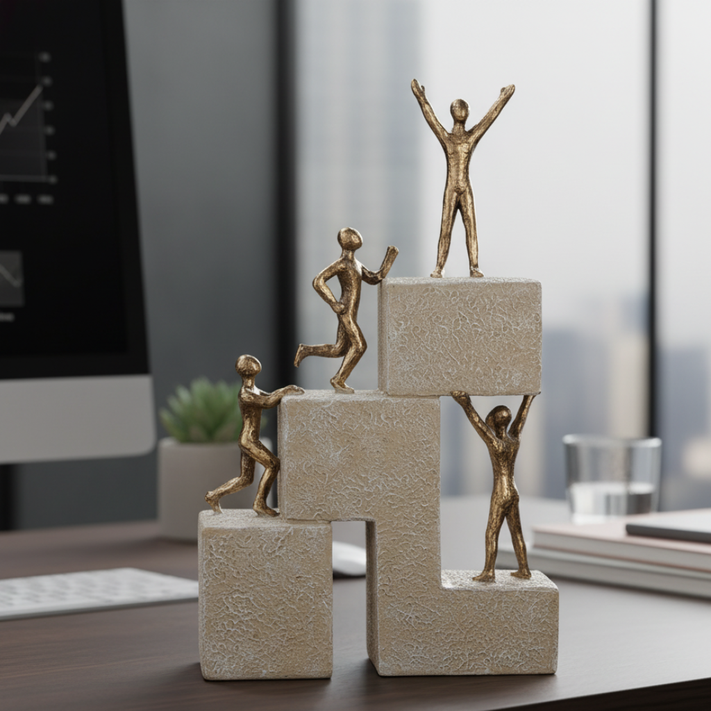 Dekofigur Erfolgsleiter Ascenso moderne Motivfigur Erfolg und Motivation