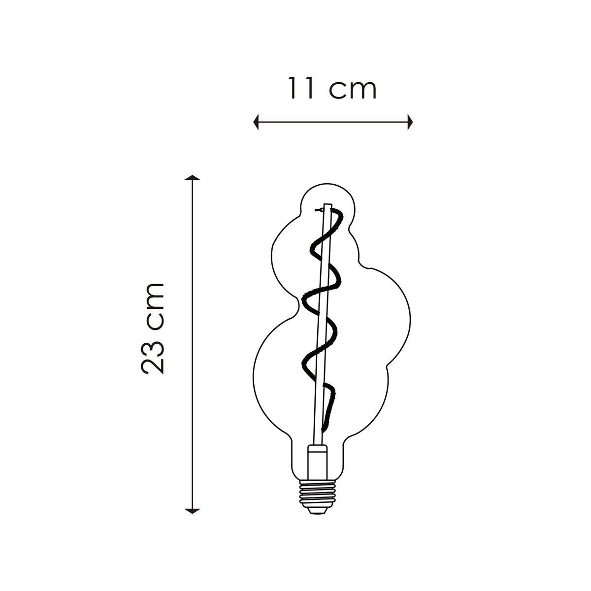 Home Sweet Home dimmbare LED Bubble Spiral E27 4W 300Lm 3000K Klar