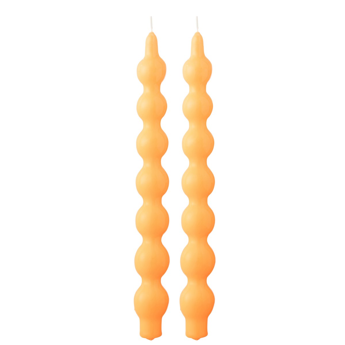 J-Line Box mit 2 Kerzen Kürbis Fluo Orange – 5 Stunden