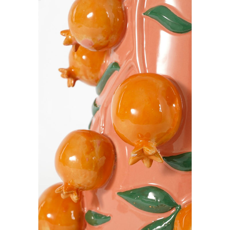 Melika Vase – H31 x Ø34 cm – Keramik – Rosa