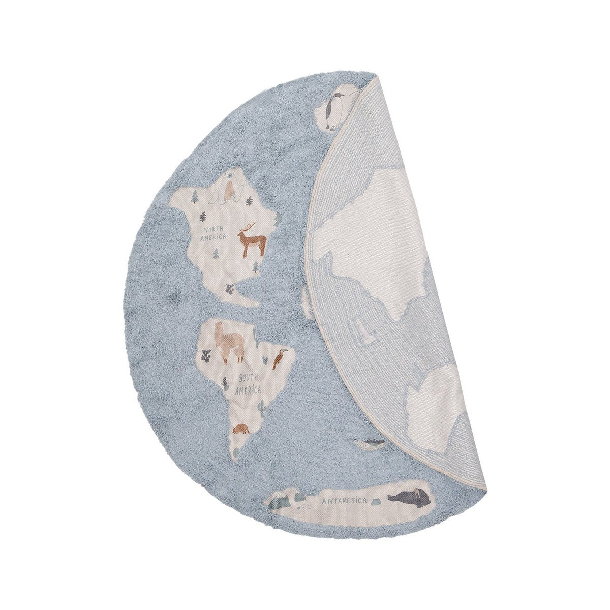 Tapis enfant waschbar MONDE