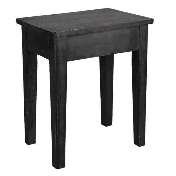 Decorative stool black 36x25x43 cm