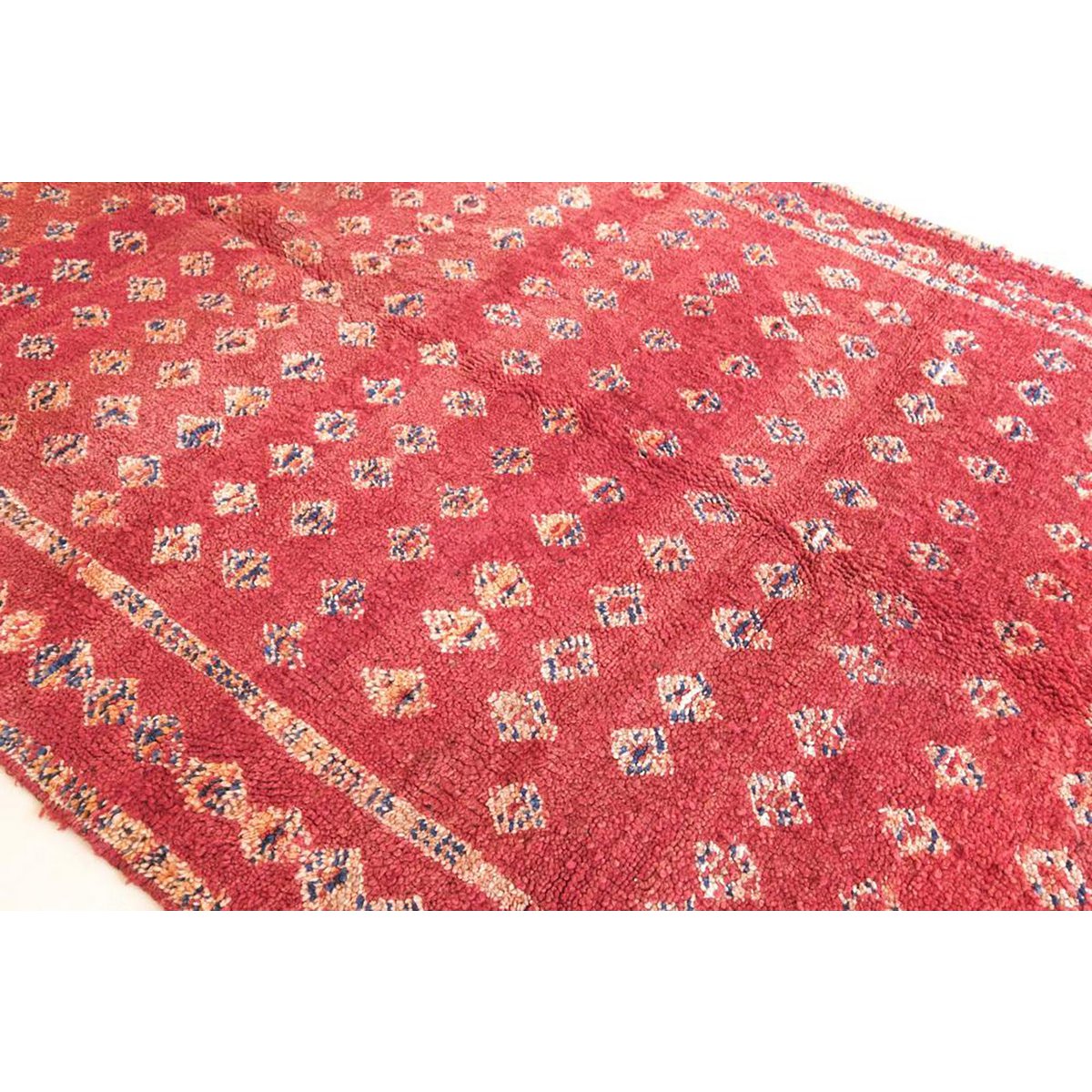 Berber Wolle Teppich gewebt Vintage Hand 169 x 258 cm