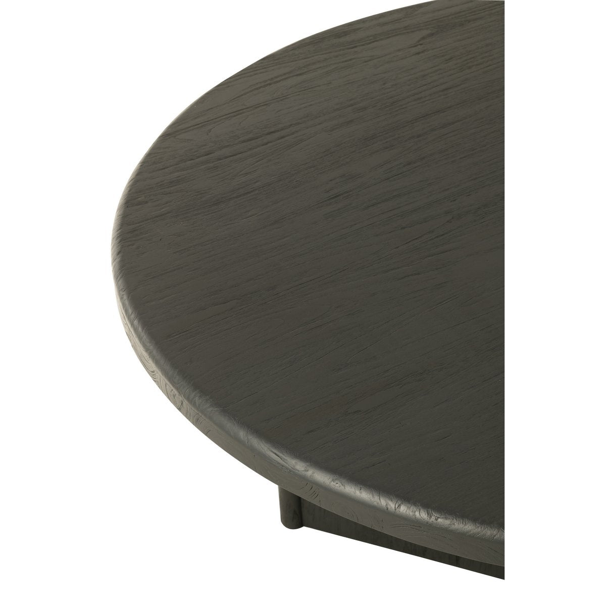 Tisch Round Teak – Holz – Schwarz