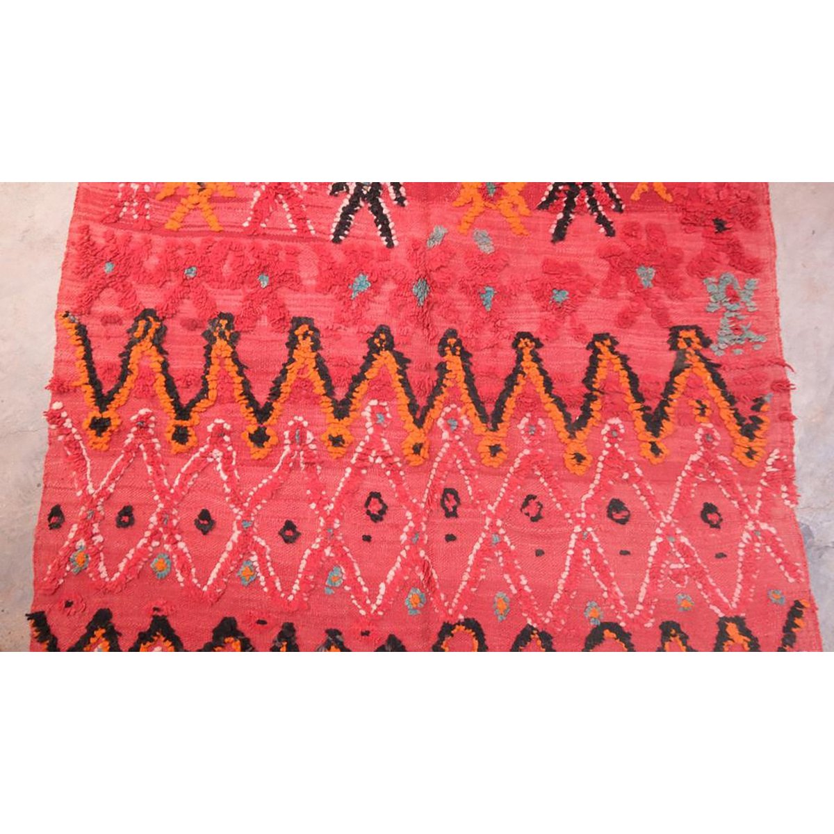Marokkanischer Berber Kilim Teppich reine Wolle 177 x 232 cm - verkauft