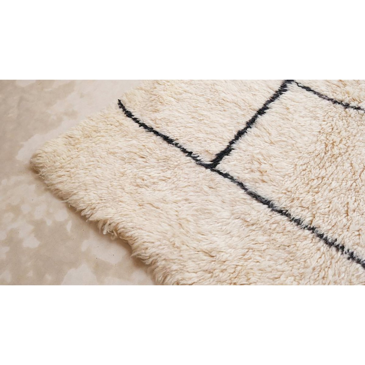 Marokkaner Berber Teppich reiner Wolle 174 x 254 cm