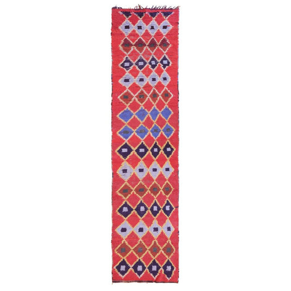 Vintage-Stammes-Berber-Flurteppich, 81 x 352 cm