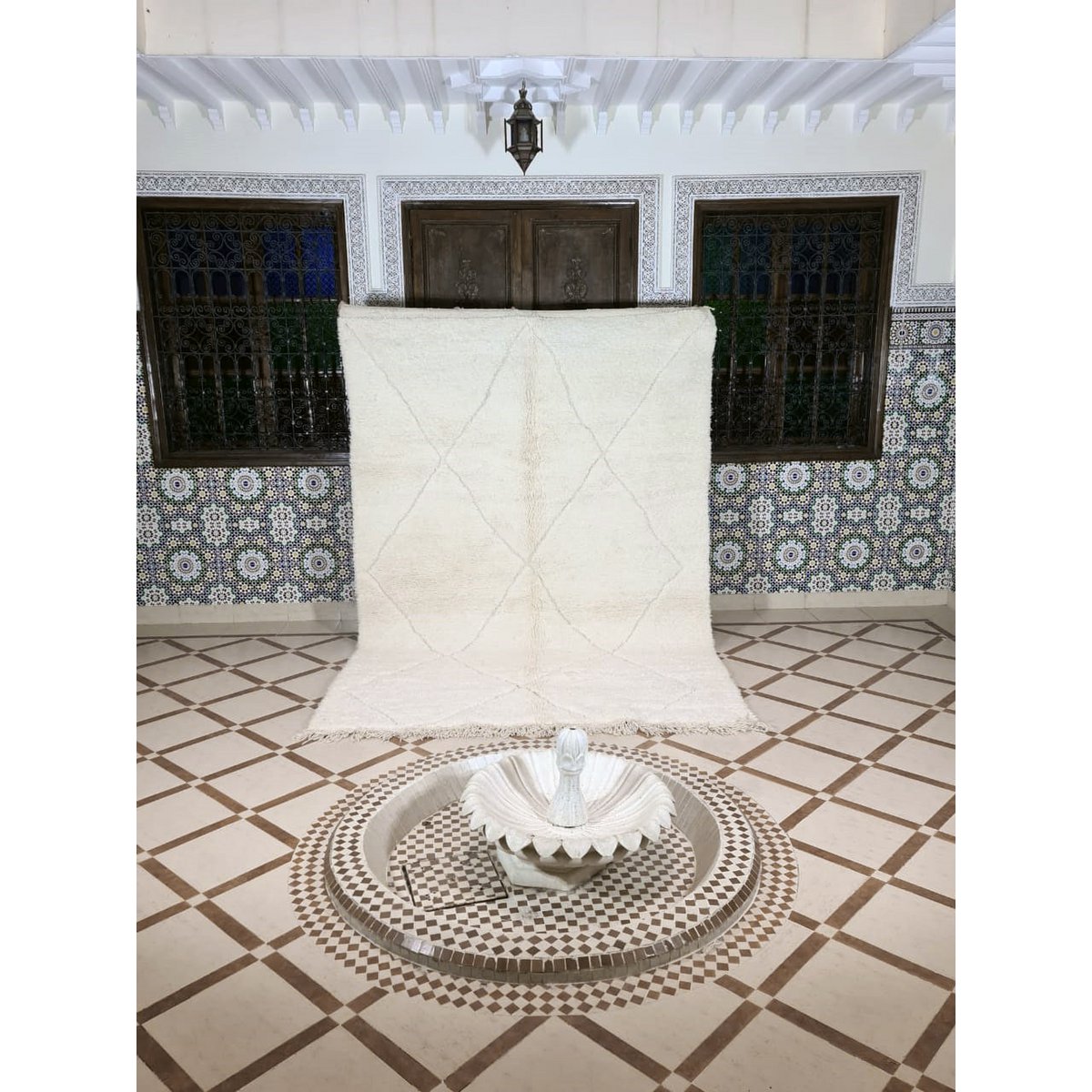 Berberteppich Beni Ouarain reine Wolle 200 x 300 cm