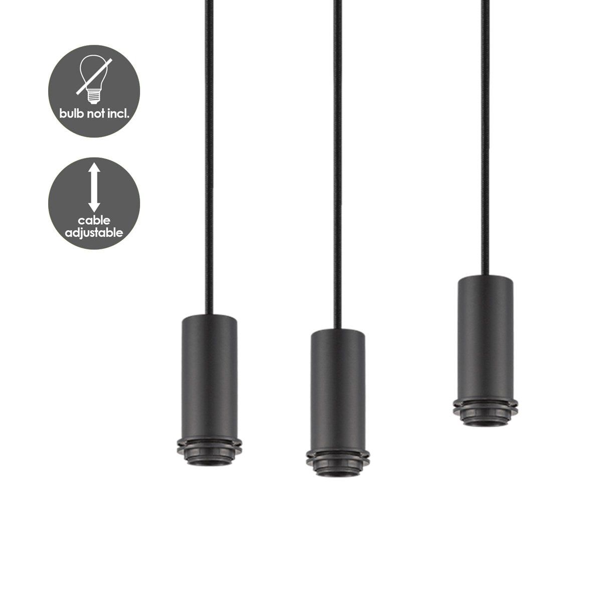 Oval metal hanging lamp 6L - 60/25.8/117.5CM