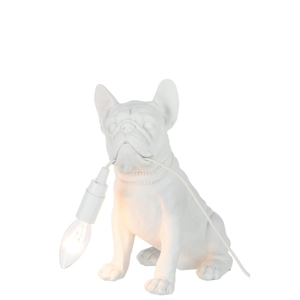 Bulldog table lamp white 40W design lamp