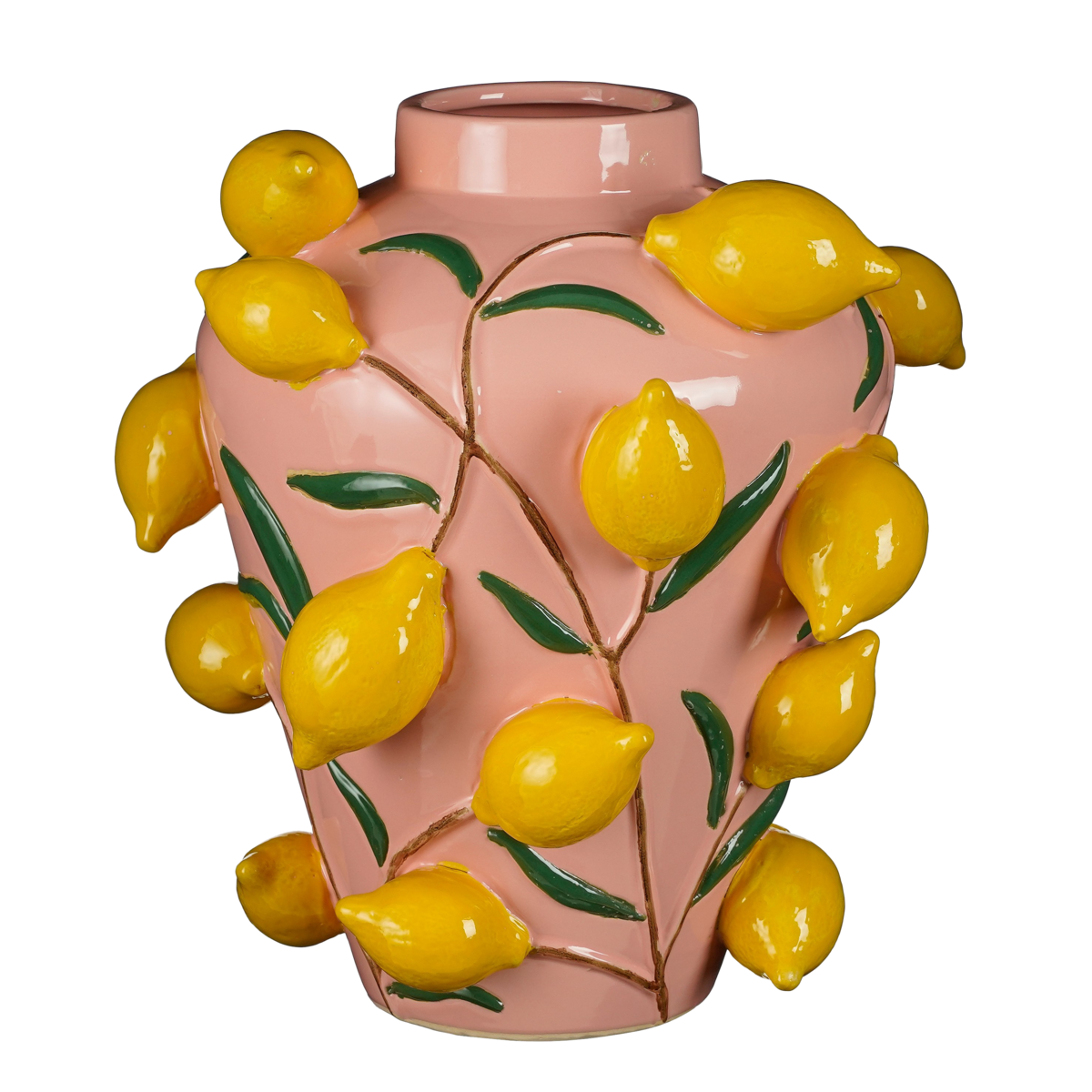 Melika Vase – H38 x Ø35 cm – Keramik – Hellrosa