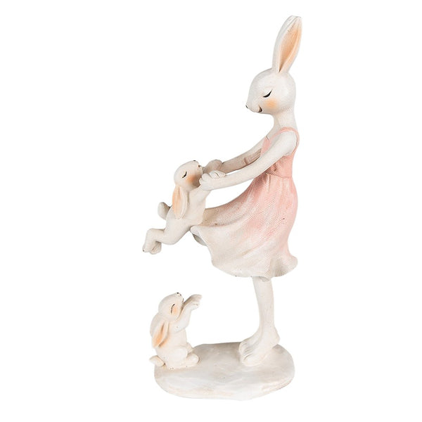 Decoration Rabbit Pink, Beige 9x6x22 cm