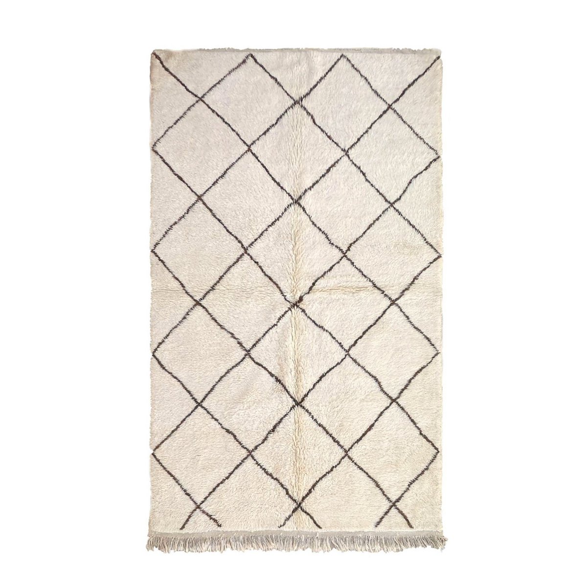 Zeitgenössischer Berber Bers Teppich in handgefertigter Wolle 151 x 253 cm