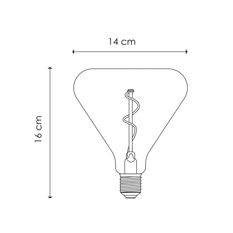 Home Sweet Home dimmable LED Flex spiral E27 3W 180Lm 2700K amber