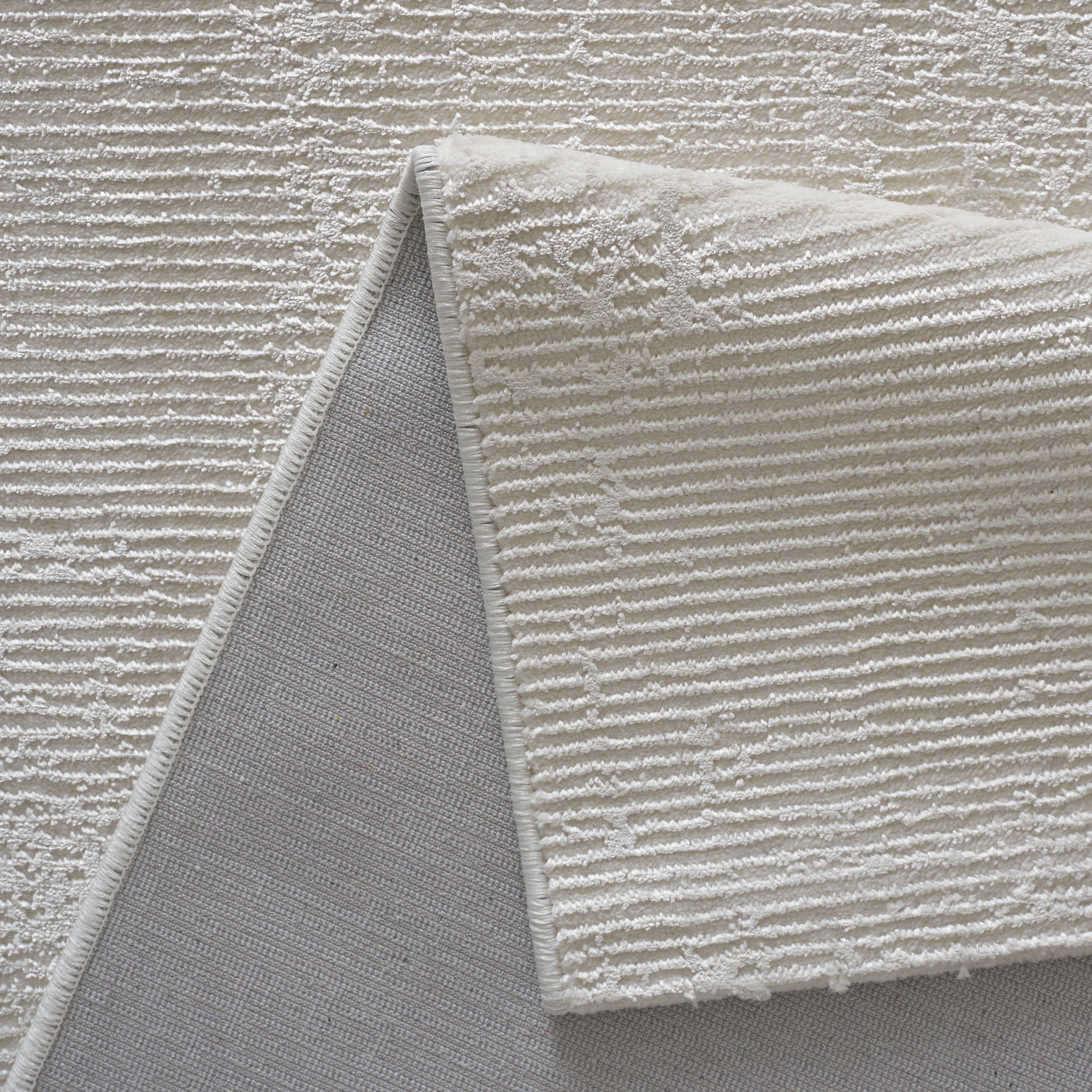 Sehrazat Eliza Premium 7100 Teppich in Creme , Hochwertiger Kurzflor mit Glanzeffekt