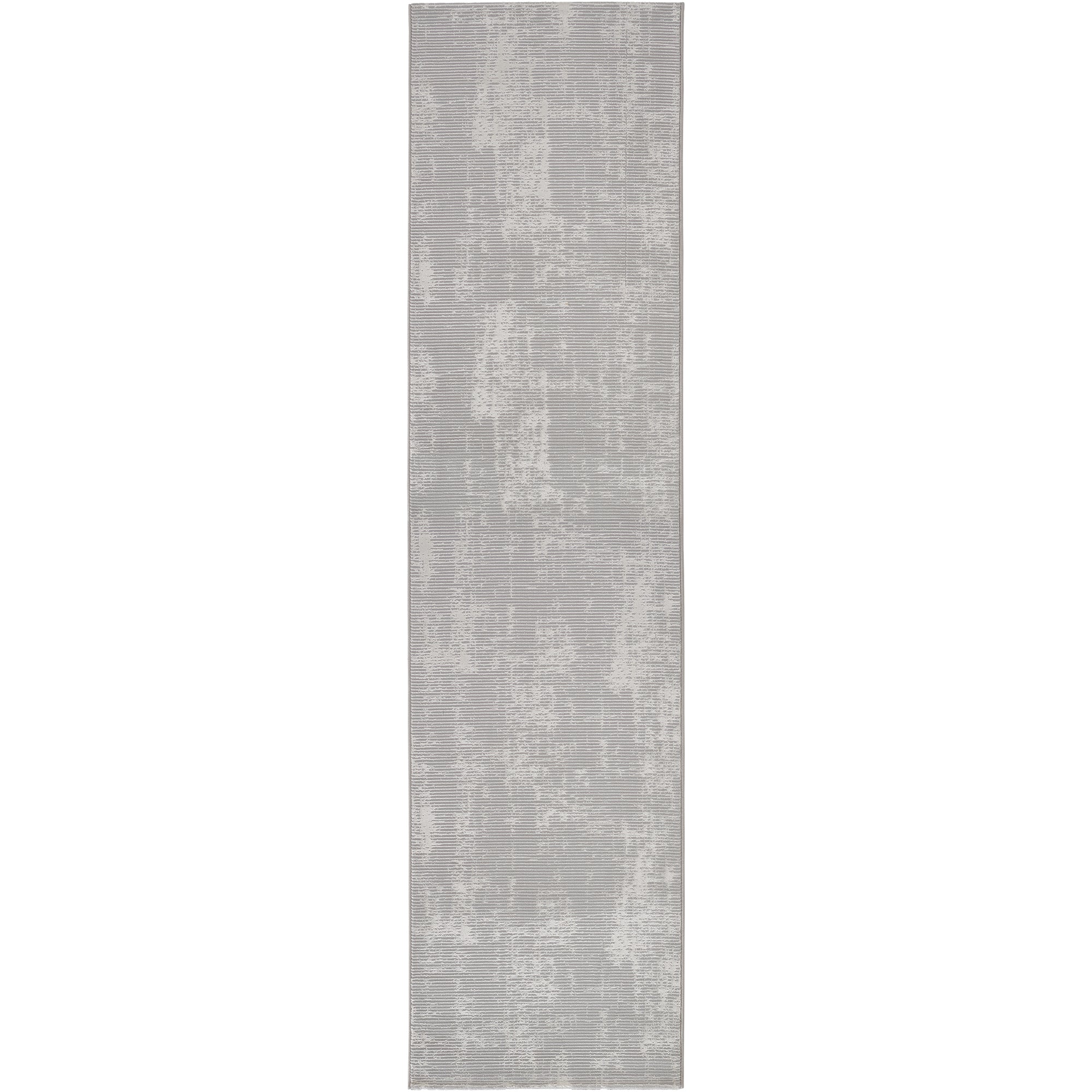 Sehrazat Eliza Premium 7110 Teppich in Creme Grau , Hochwertiger Kurzflor mit Glanzeffekt