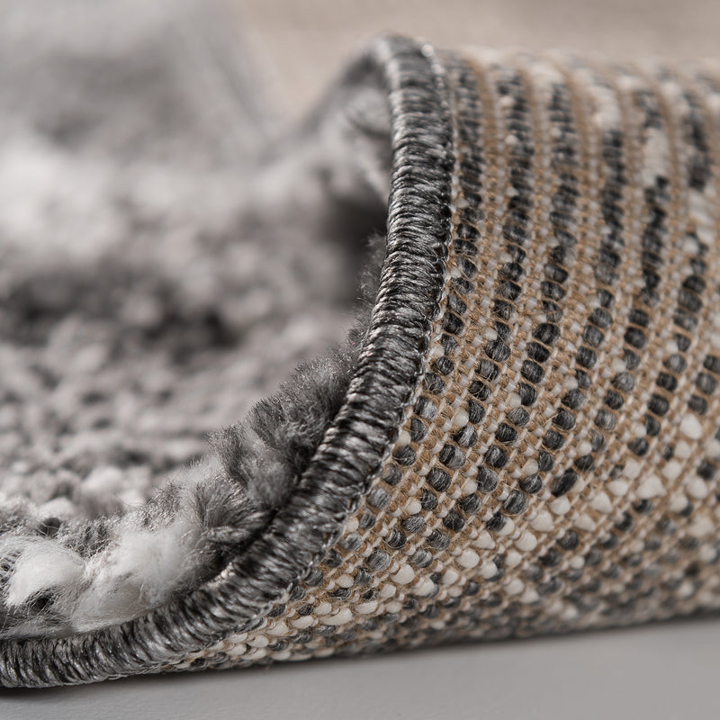 Sehrazat MODERN ETHNO COLLECTION – Deluxe Shaggy Rug Ethno 8699 cream anthracite