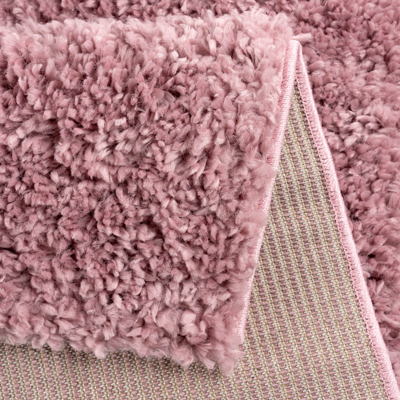 Sehrazat MODERN ETHNO COLLECTION – Deluxe Shaggy Teppich Ethno 1800 pink rosa