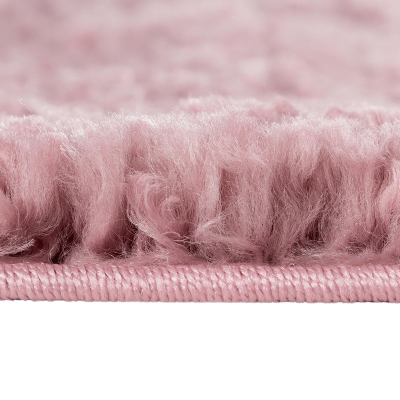 Sehrazat MODERN ETHNO COLLECTION – Deluxe Shaggy Teppich Ethno 1800 pink rosa