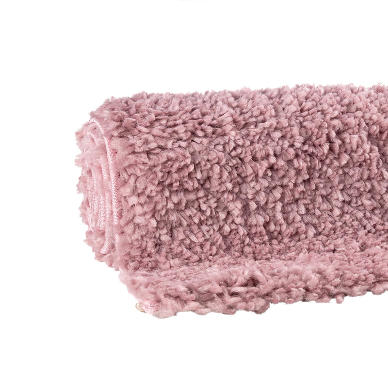 Sehrazat MODERN ETHNO COLLECTION – Deluxe Shaggy Teppich Ethno 1800 pink rosa