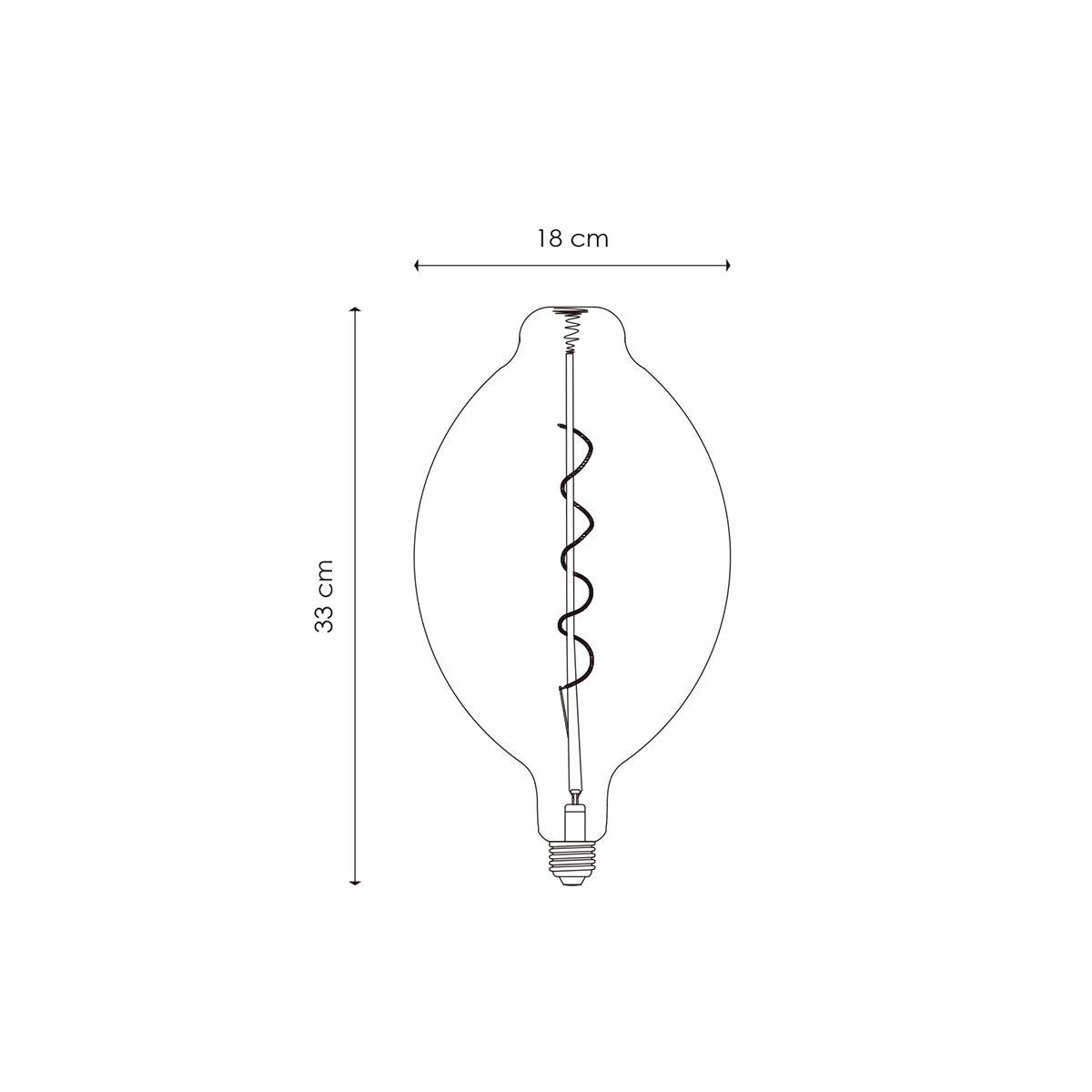 Home Sweet Home dimmbare LED Carbon E E27 4W 100Lm 1800K Rook