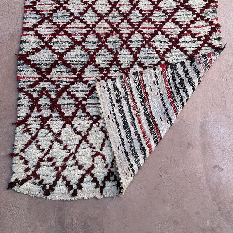 Marokkanischer Berberteppich aus reiner Wolle, 97 x 177 cm