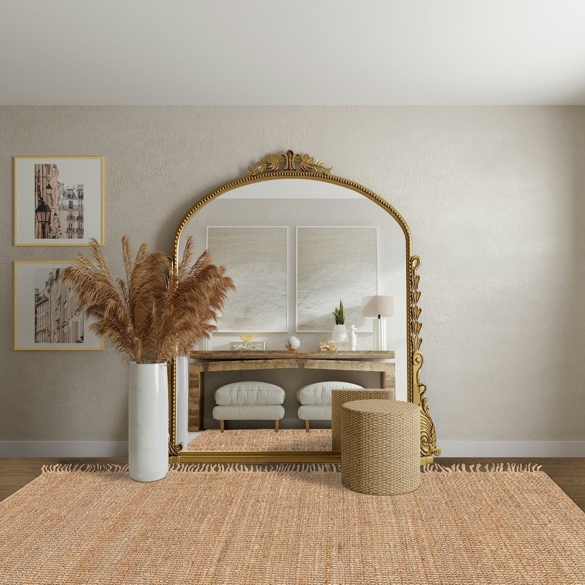Wendbares TATAMI-Tapis aus hochwertiger Jute