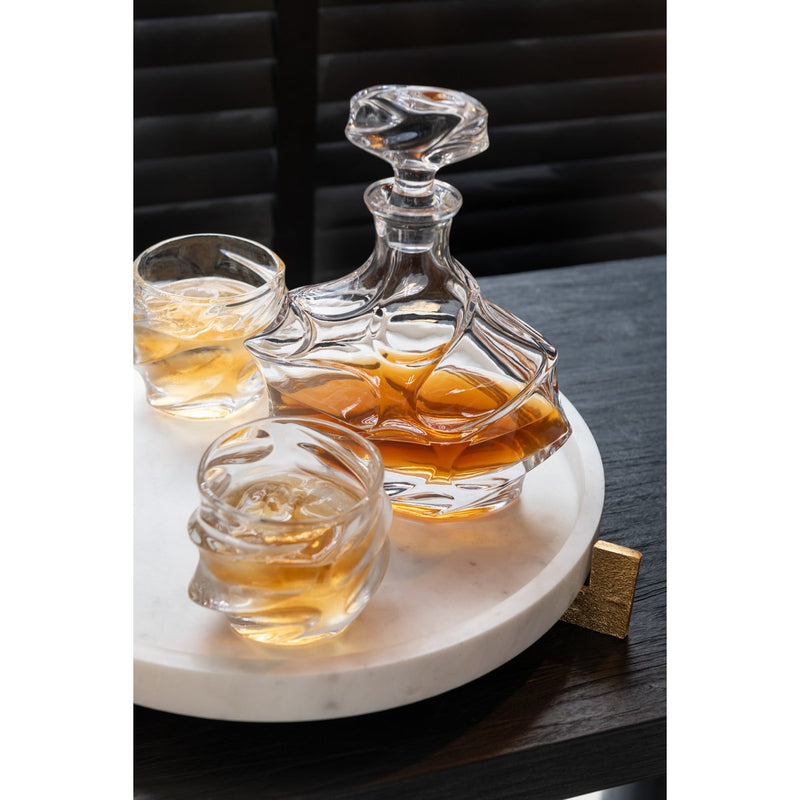 Whiskyglazen set van 4 Michigan transparant 9,5 cm in geschenkverpakking