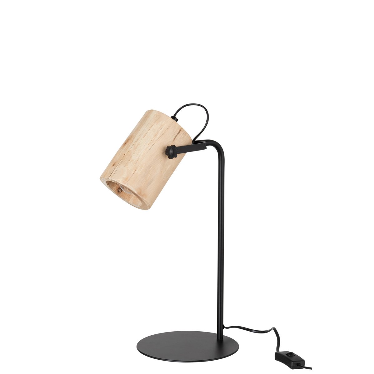 Bureaulamp Silas houtdesign naturel 42 cm