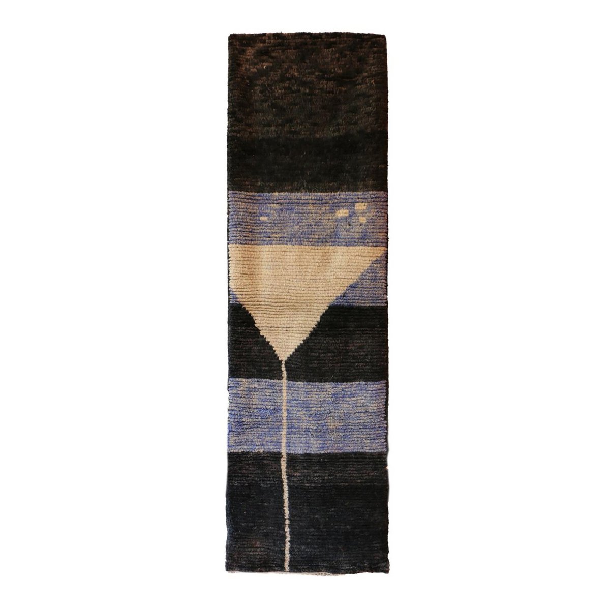 Berber Wolle reiner Spurteppich 88 x 290 cm
