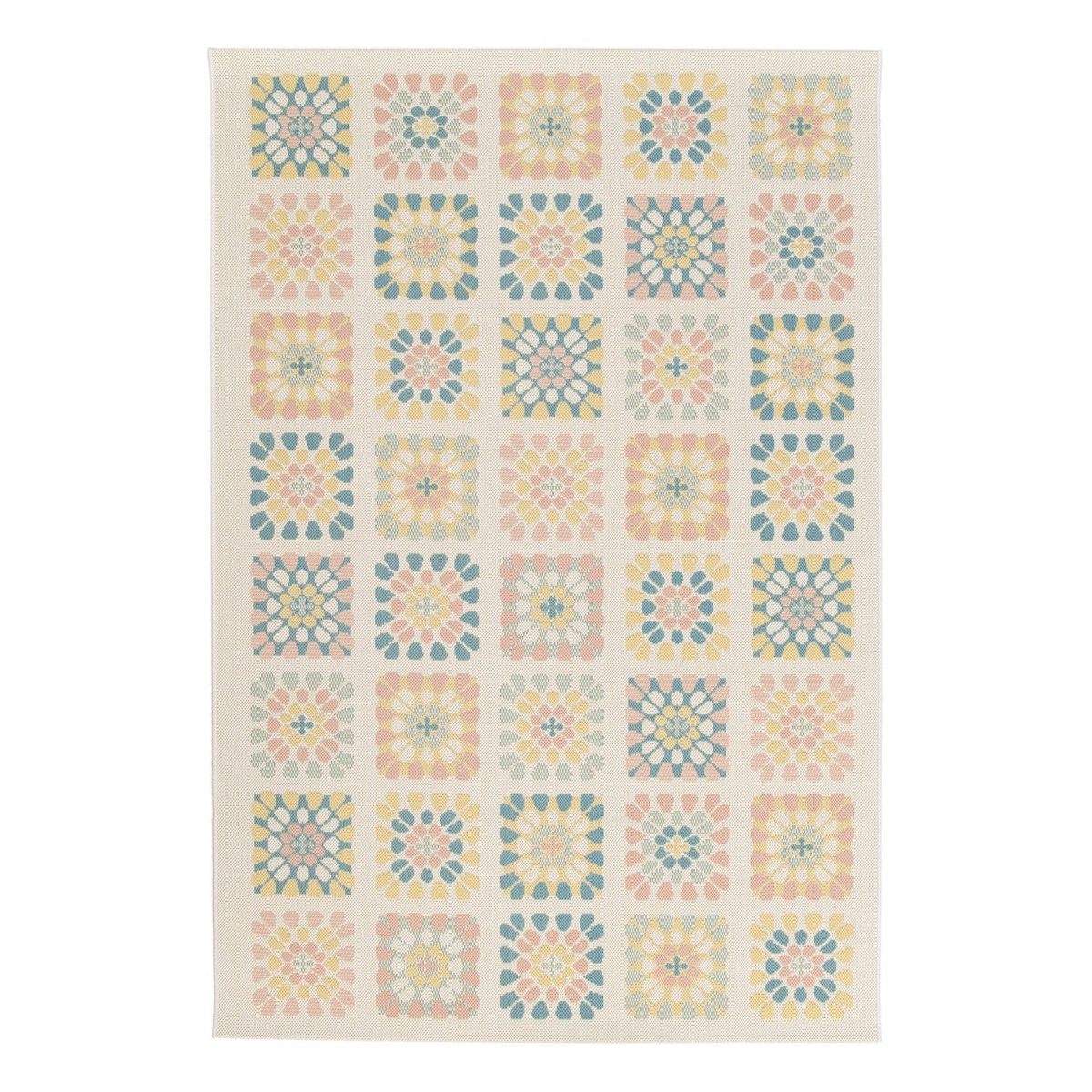Farbiger Innen-Außen-Wandteppich, PATCHWORK
