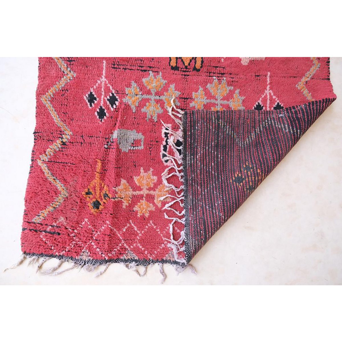 Vintage Tribal Berber Korridor Teppich 87 x 275 cm