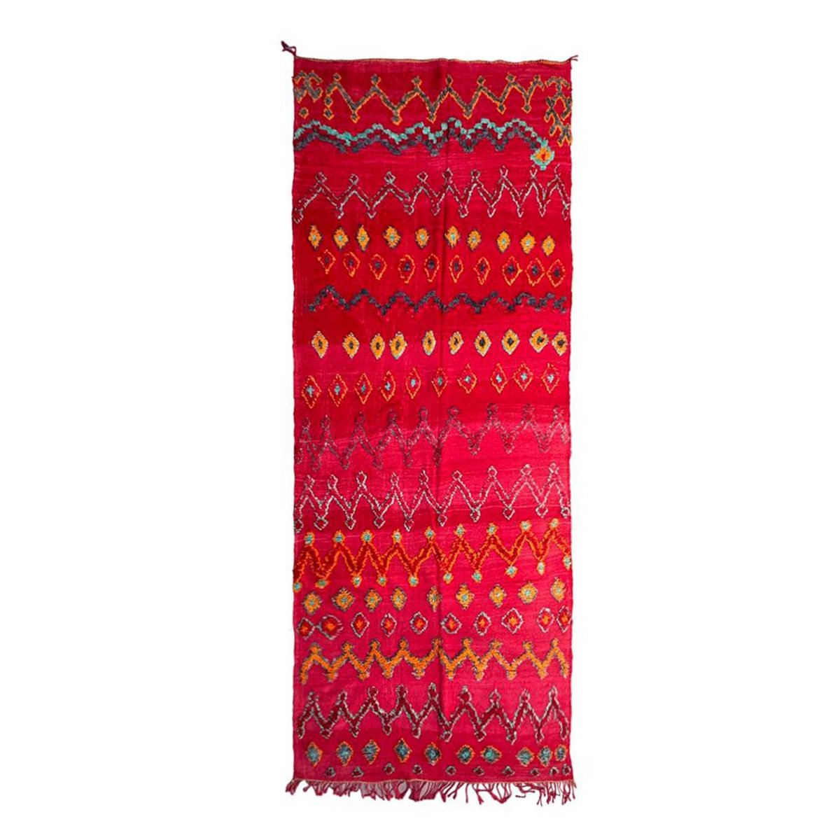 Moroccan Kelim Berber carpet made of pure wool, 163 x 405 cm
