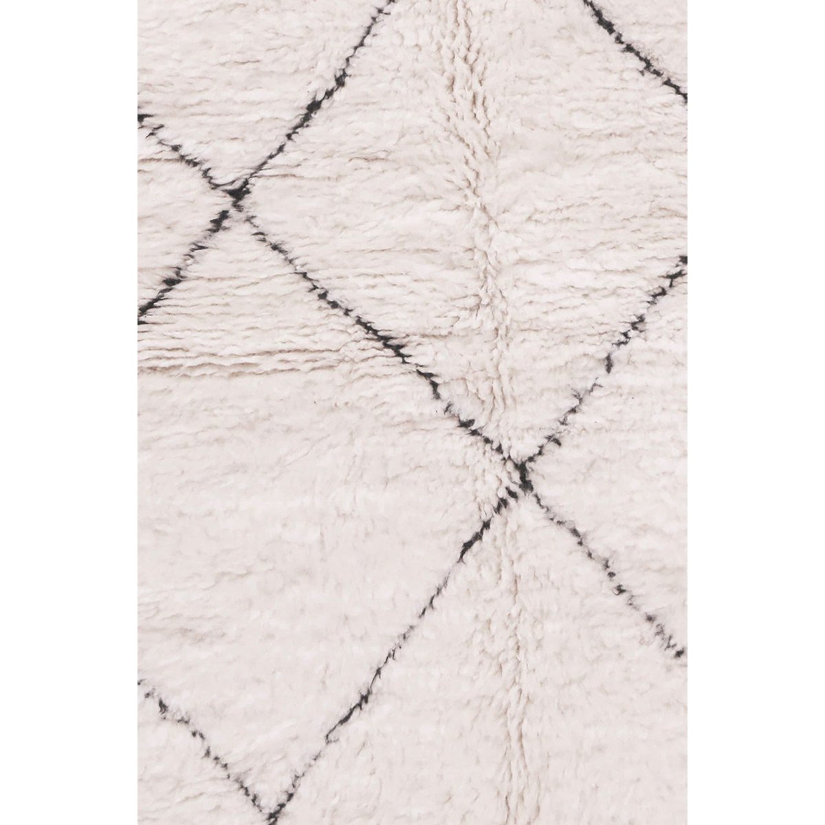 Marokkanischer Berberteppich aus reiner Wolle, 124 x 210 cm