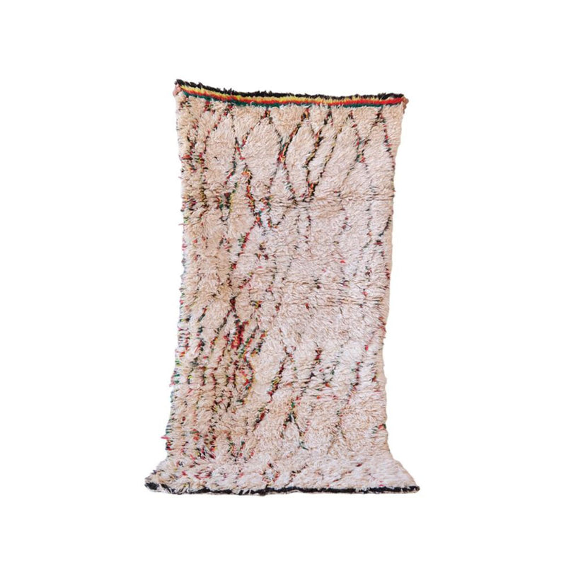 Marokkanischer Berberteppich aus reiner Wolle, 95 x 205 cm