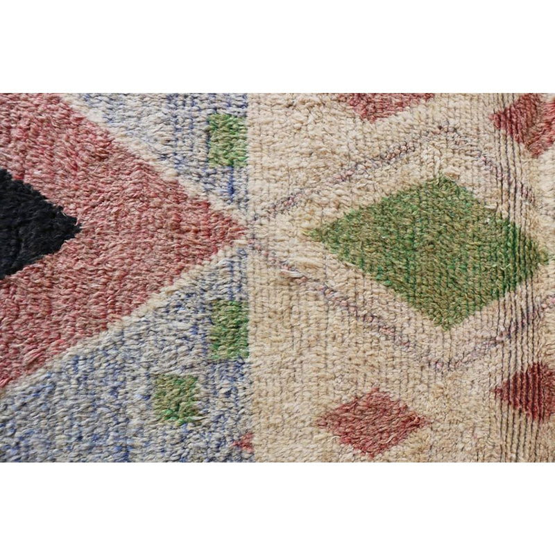Farbenfroher Berber-Boujaad-Flurteppich, 89 x 492 cm