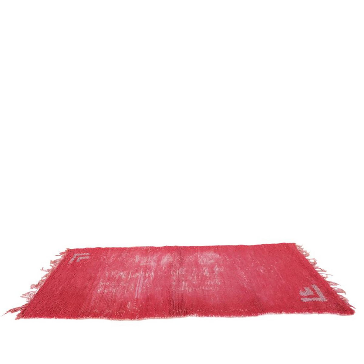 Berber Wolle Teppich in Vintage Boujaad Wolle 75 x 191 cm
