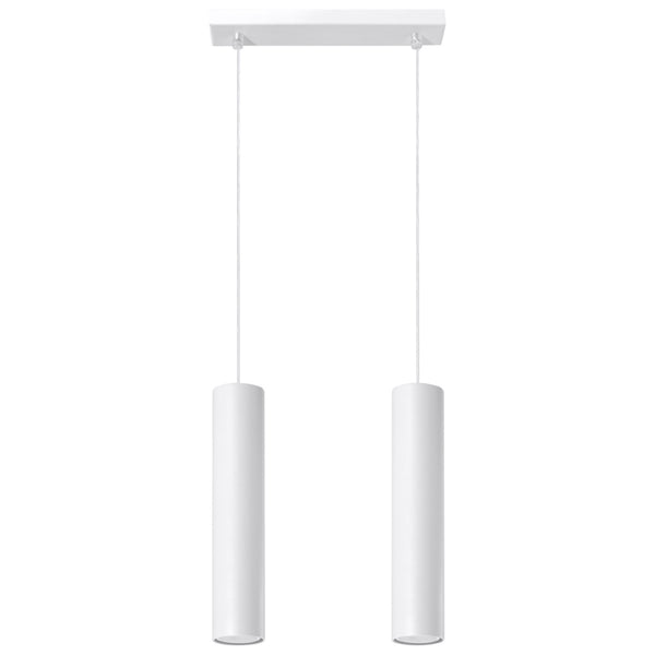 Pendant light LAGOS 2 White – Modern hanging light with two light sources