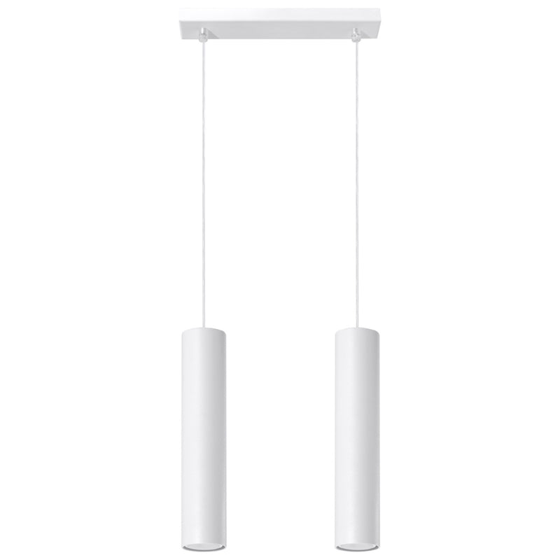 Pendant light LAGOS 2 White – Modern hanging light with two light sources