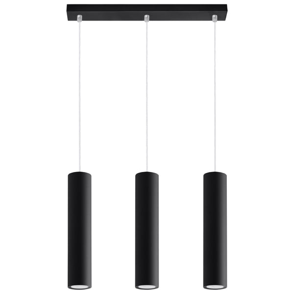Pendant light LAGOS 3L Black – Modern pendant lamp with three light sources